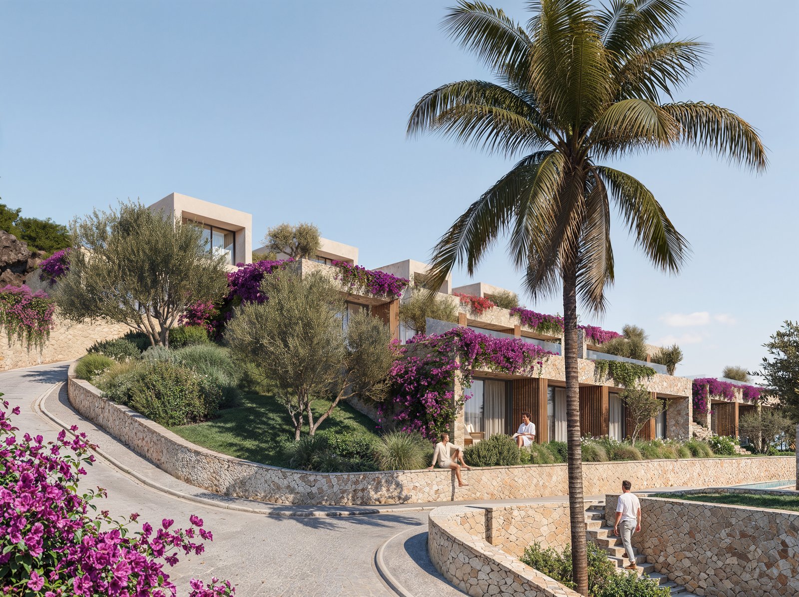 TERRACED MEDITERRANEAN RESIDENCES
