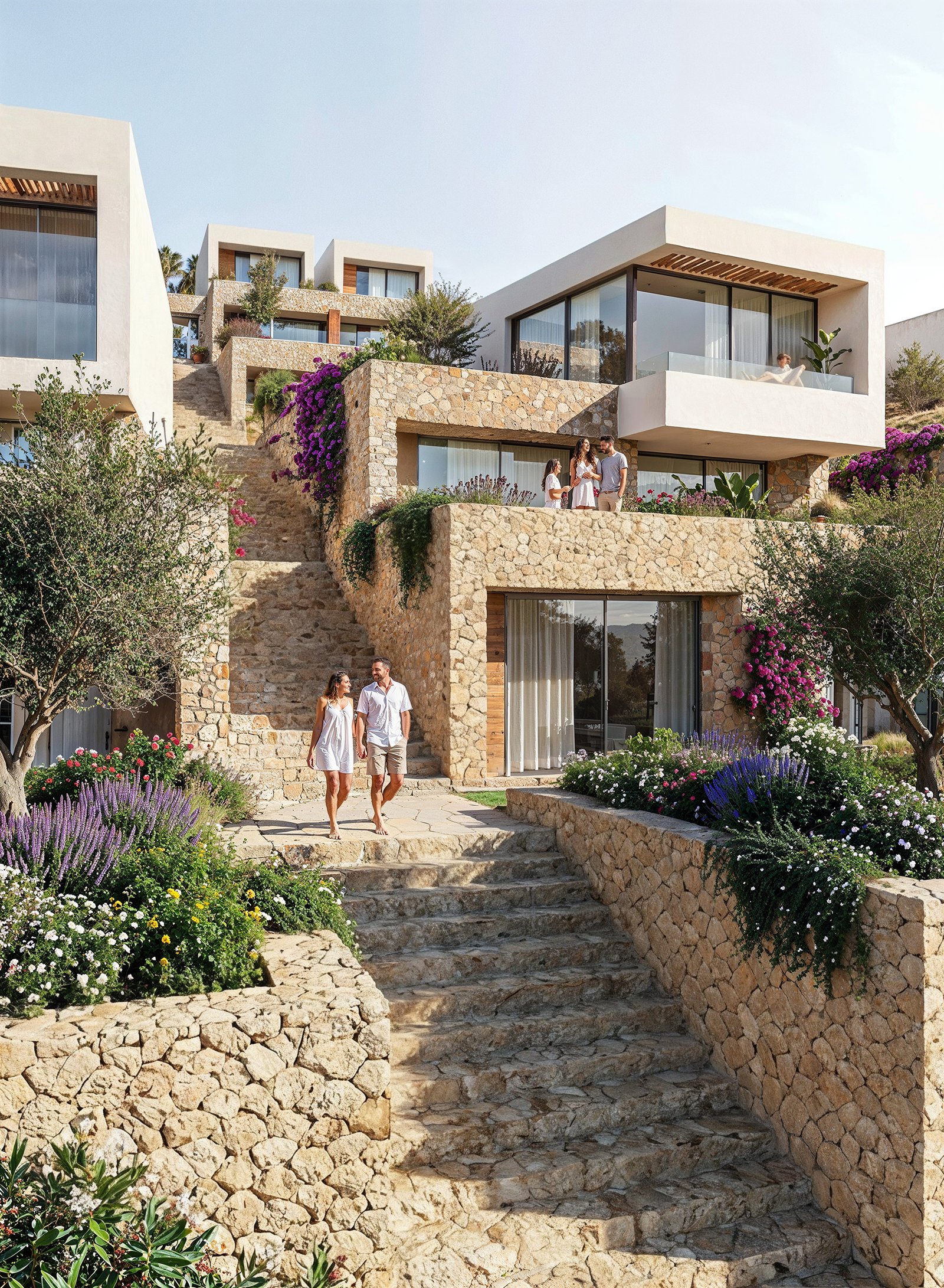 TERRACED MEDITERRANEAN RESIDENCES