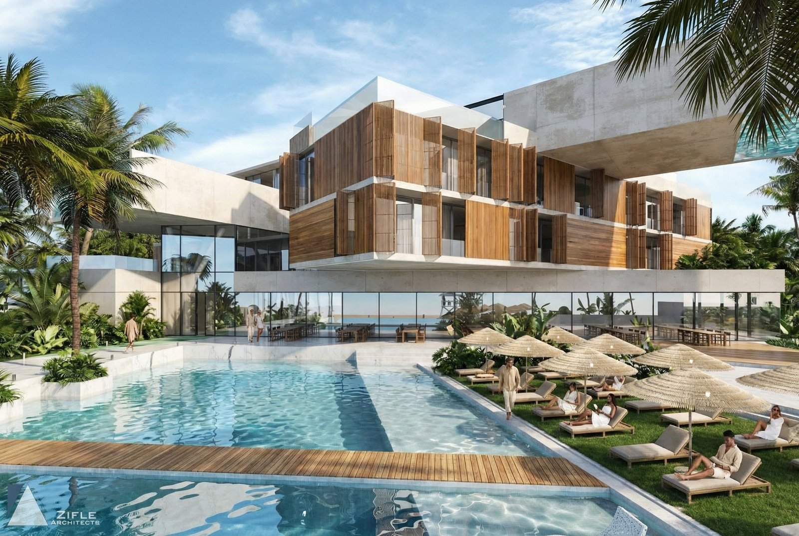 Hotel Rezidencial – Arkitekturë Tropikale Bashkëkohore