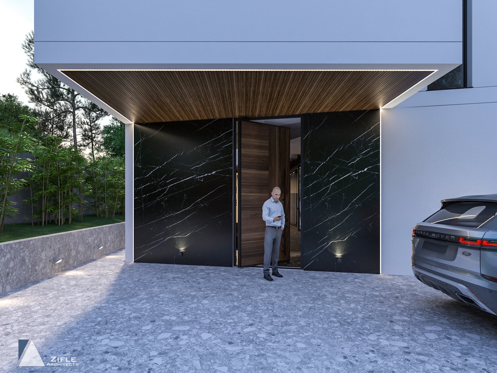 Linear Garden Villa
