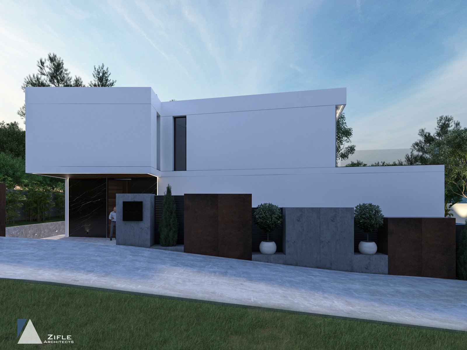 Linear Garden Villa