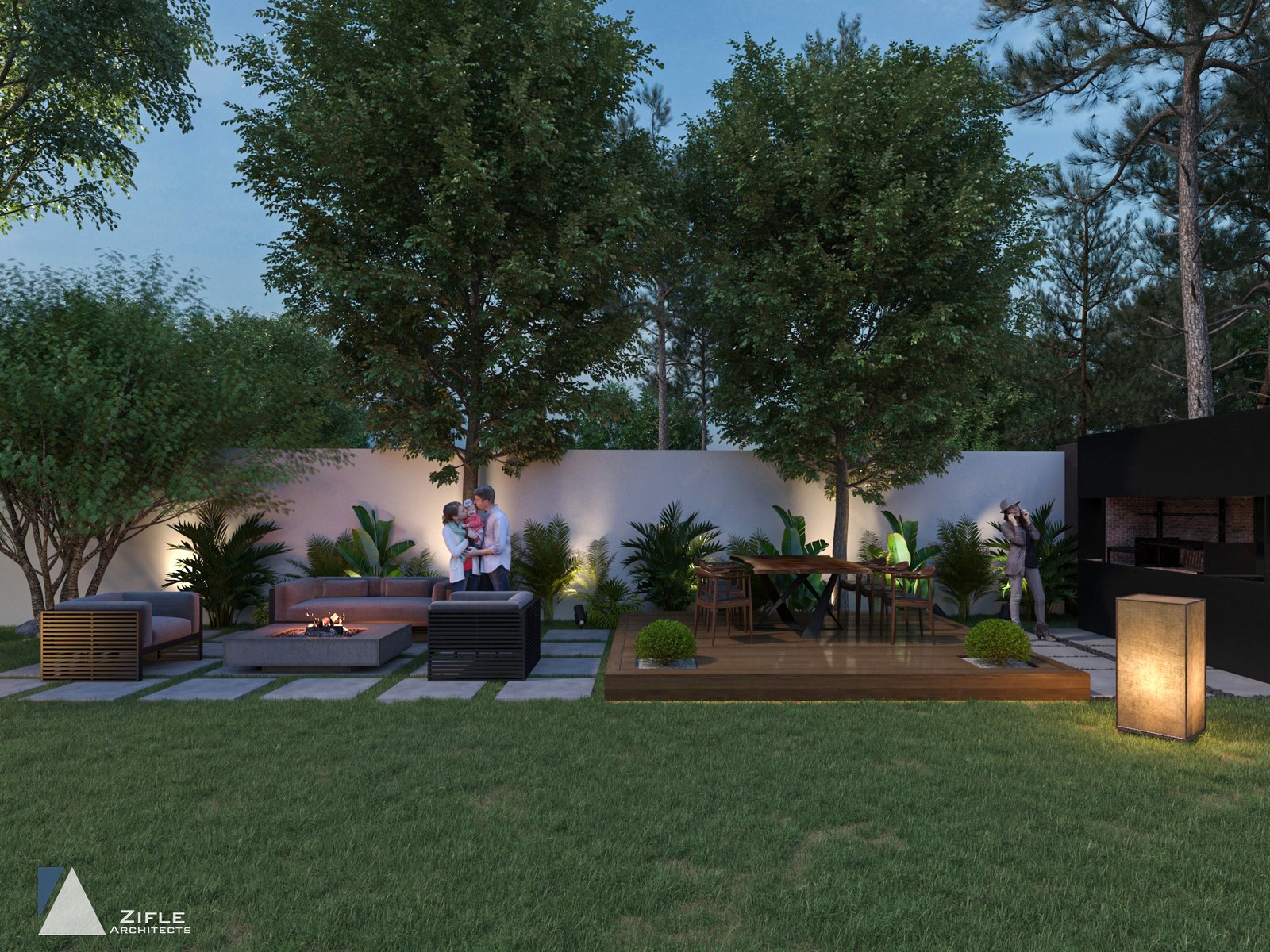 Linear Garden Villa