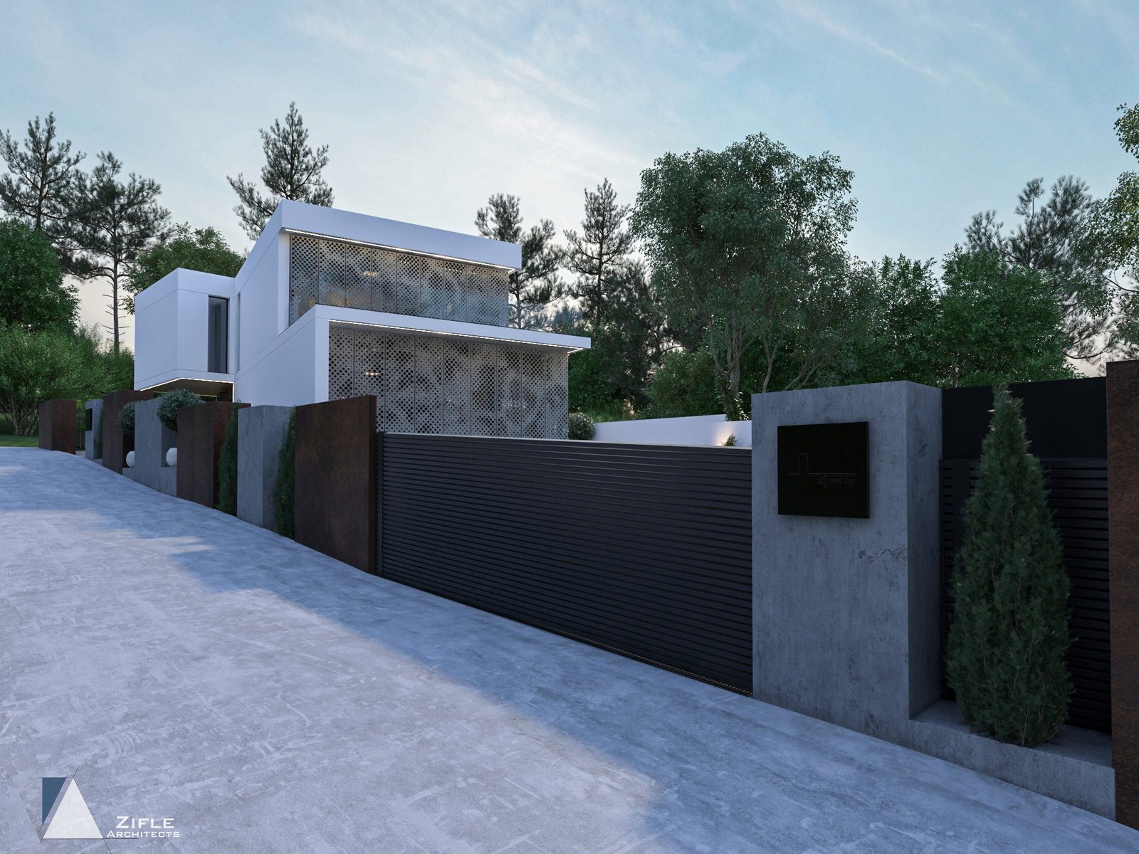 Linear Garden Villa